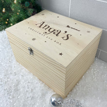 Load image into Gallery viewer, Personalised Santa Sleigh Christmas Eve Box - 5 Sizes (16cm | 20cm | 26cm | 30cm | 36cm)