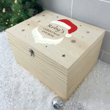 Load image into Gallery viewer, Personalised Santa Face Christmas Eve Box - 5 Sizes (16cm | 20cm | 26cm | 30cm | 36cm)