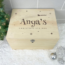 Load image into Gallery viewer, Personalised Santa Sleigh Christmas Eve Box - 5 Sizes (16cm | 20cm | 26cm | 30cm | 36cm)