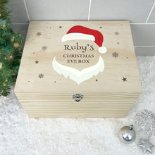 Load image into Gallery viewer, Personalised Santa Face Christmas Eve Box - 5 Sizes (16cm | 20cm | 26cm | 30cm | 36cm)
