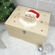 Load image into Gallery viewer, Personalised Santa Face Christmas Eve Box - 5 Sizes (16cm | 20cm | 26cm | 30cm | 36cm)