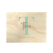 Load image into Gallery viewer, Personalised Initial New Baby Keepsake Box Various Colours - 5 Sizes