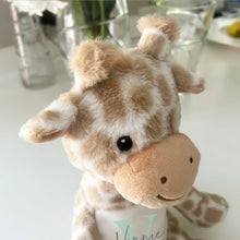 Load image into Gallery viewer, Name & Initial Giraffe - Green, Pink, Blue, Neutral