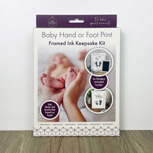 Load image into Gallery viewer, Baby Hand or Foot Print Framed Ink Keepsake Kit - 2 Designs