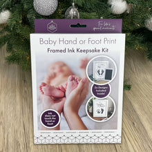 Load image into Gallery viewer, Baby Hand or Foot Print Framed Ink Keepsake Kit - 2 Designs