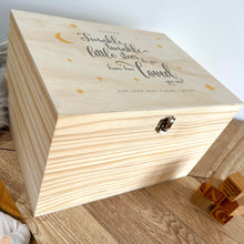 Load image into Gallery viewer, Personalised Twinkle Twinkle New Baby Keepsake Box - 5 Sizes (16cm | 20cm | 26cm | 30cm | 36cm)