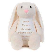 Load image into Gallery viewer, Personalised Record-A-Voice Keepsake Memory Bunny - Cream