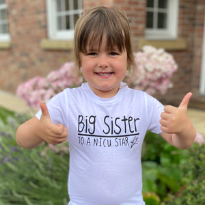 You added 'I'm a Big Sister to a NICU Star' Kids Tshirt to your cart.