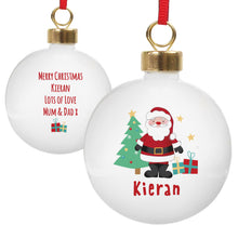 Load image into Gallery viewer, Personalised NICU Santa Bauble