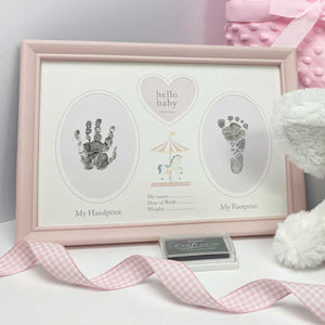 You added Welcome To The World Baby Girl Hand & Foot Print Frame + Inkpad to your cart.