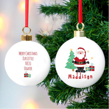 Load image into Gallery viewer, Personalised NICU Santa Bauble