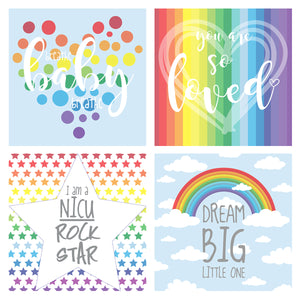 You added Rainbow NICU Incubator Art (Pack of 8 designs) to your cart.