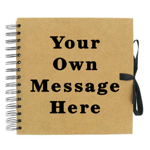 Your Own Message Scrapbook (Kraft, White)