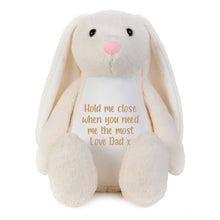 Load image into Gallery viewer, Personalised Record-A-Voice Keepsake Memory Bunny - Cream
