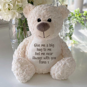 You added Personalised Record-A-Voice Teddy Bear - Cream to your cart.