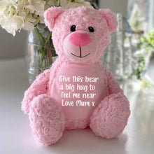 Load image into Gallery viewer, Personalised Record-A-Voice Teddy Bear - Pink
