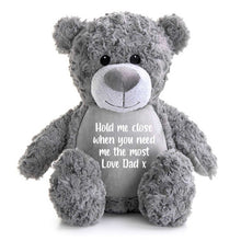 Load image into Gallery viewer, Personalised Record-A-Voice Teddy Bear - Grey
