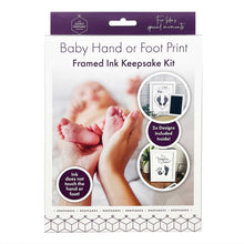 Load image into Gallery viewer, Baby Hand or Foot Print Framed Ink Keepsake Kit - 2 Designs
