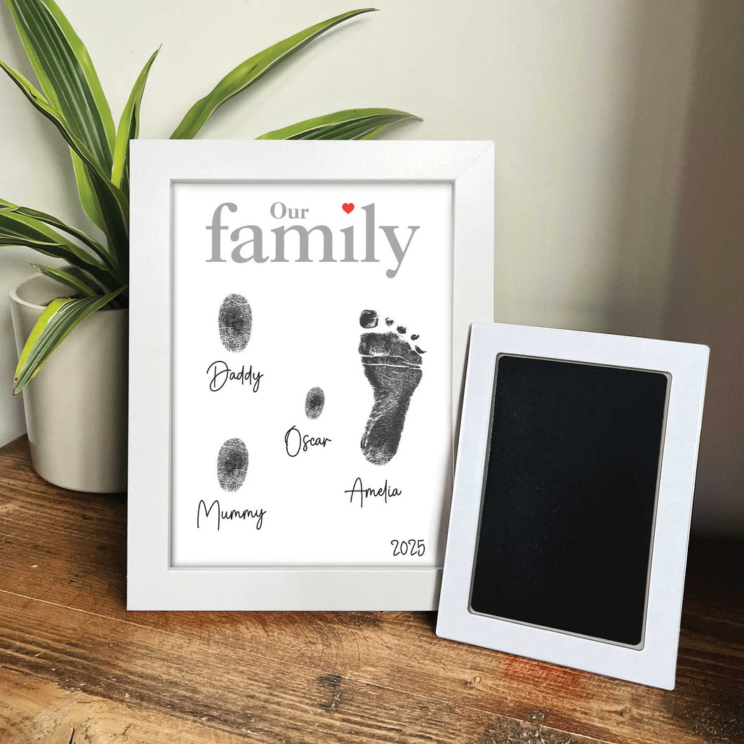 Family Fingerprints Picture Frame