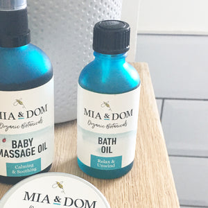 Mia & Dom Organic Bath Oil (50ml)