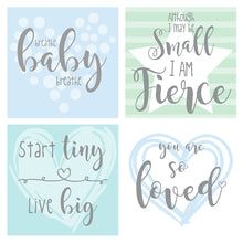 Load image into Gallery viewer, Blue/Green Design NICU Incubator Art (Pack of 8 designs)
