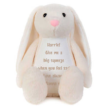 Load image into Gallery viewer, Personalised Record-A-Voice Keepsake Memory Bunny - Cream
