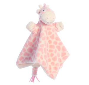 Soft Giraffe Baby Comforter - Pink