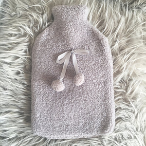 You added Hot Water Bottle with Faux Shearling Cover - Grey to your cart.