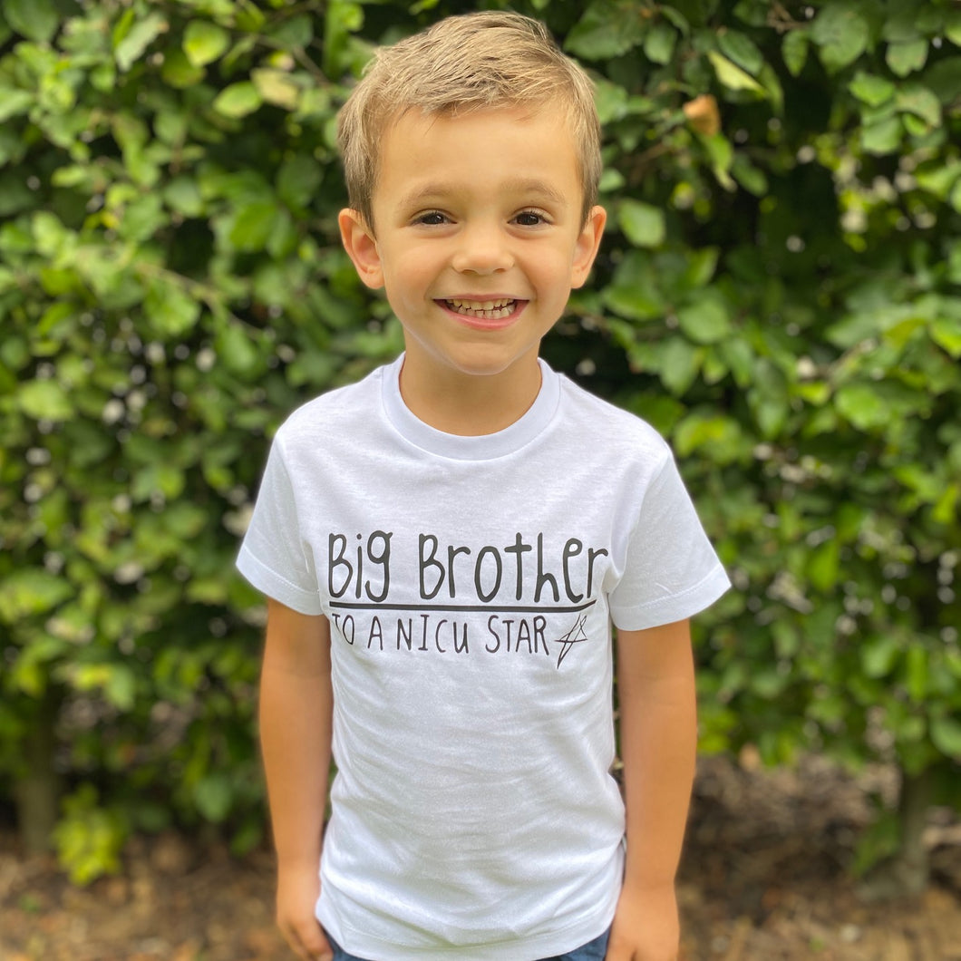 'I'm a Big Brother to a NICU Star' Kids Tshirt