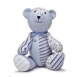 Unique Babygro Bear created from baby clothes.