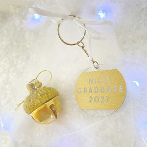 Acorn Tree Decoration and NICU Graduate Keyring Gift Set