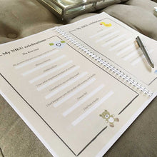 Load image into Gallery viewer, NICU (Neo-natal Intensive Care Unit) Special Care Record Book Journal For Premature Babies

