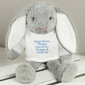 Personalised Message Bunny (pink or blue)