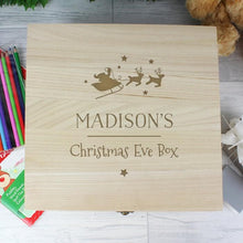 Load image into Gallery viewer, Personalised Large Wooden Christmas Eve Box
