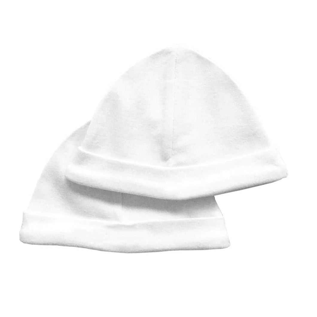 Premature Baby Hats (2 Pack) - White