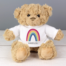 Load image into Gallery viewer, Personalised Rainbow Teddy Bear
