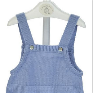 Dusty Pink Premature Baby Knitted Dungaree
