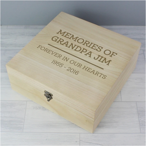 Any Message Personalised Wooden Keepsake Box