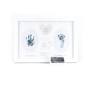 'Welcome To The World' Hand & Foot Print Frame + Inkpad