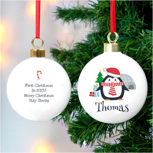 You added Personalised Christmas Penguin NICU Bauble to your cart.