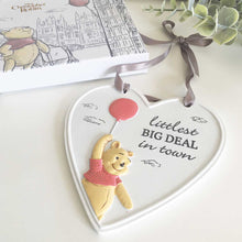Load image into Gallery viewer, Disney Christopher Robin Heart &quot;Littlest Big Deal&quot; Plaque
