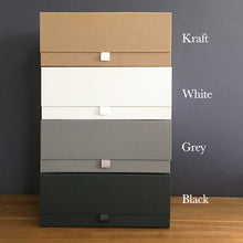 Load image into Gallery viewer, Personalised Name Memory Keepsake Box (White, Black, Grey, Kraft)

