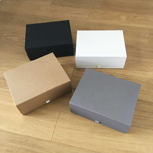 Personalised Memory Keepsake Box (White, Black Grey, Kraft)