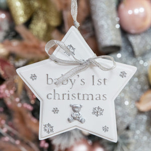 You added Bambino Star Shaped Resin Plaque 1st Christmas to your cart.