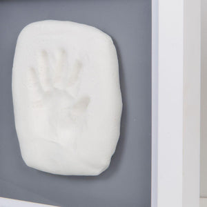 Bambino White Photo Frame with Clay Hand Print Kit