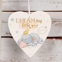 Load image into Gallery viewer, Disney Magical Beginnings Heart Plaque - Dream Big
