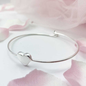You added Sterling Silver Heart Bangle to your cart.