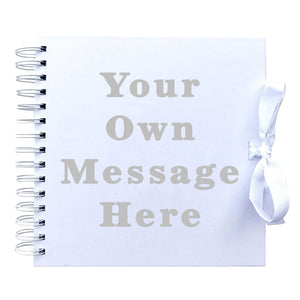 Your Own Message Scrapbook (Kraft, White)